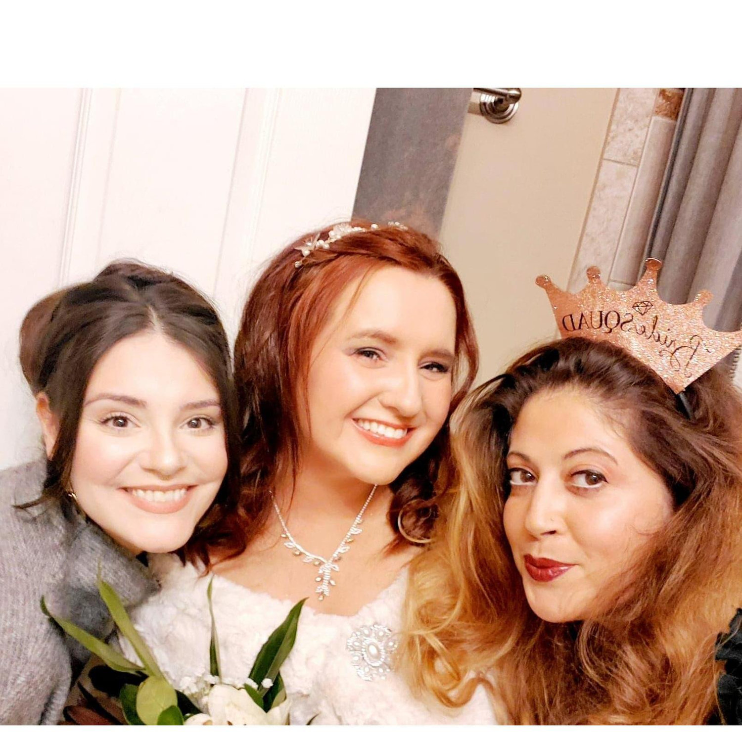 The bride and some of her favorite people, Erica and Suzy:)