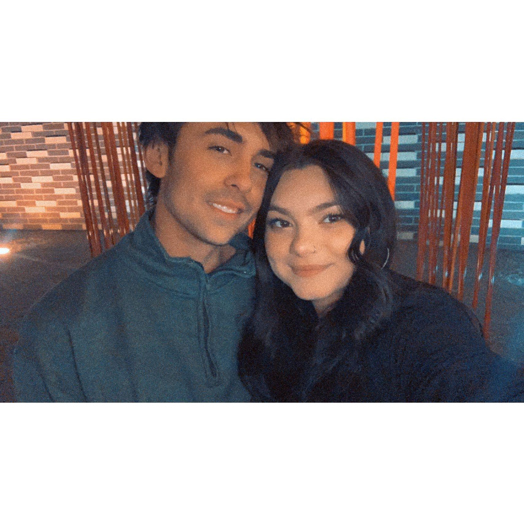 Our first picture together - November 2021