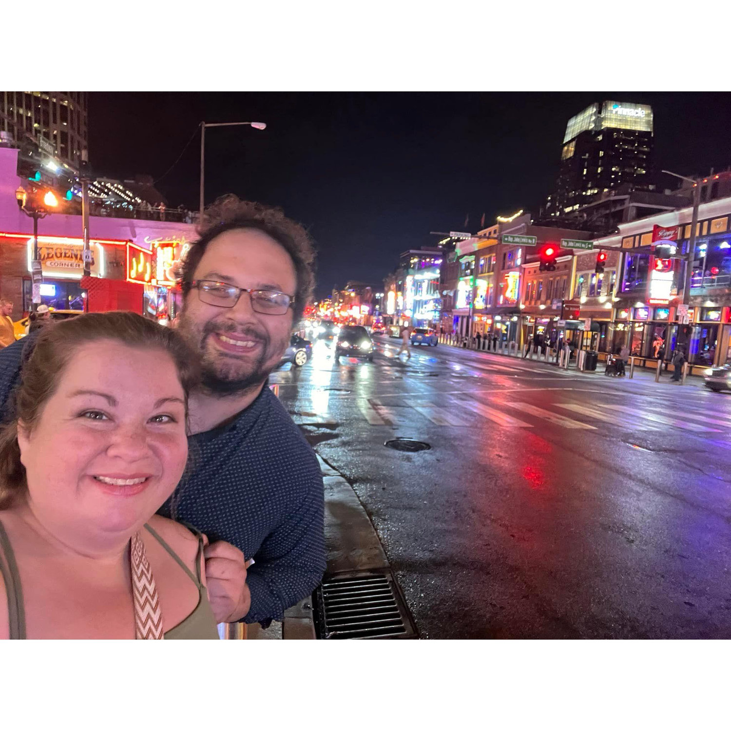 Eric and I taking in the sights and sounds of Nashville in September.