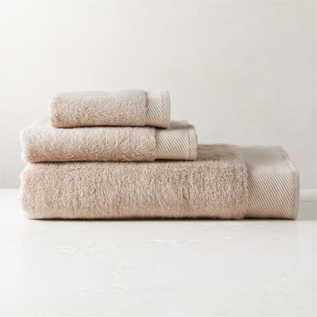 Arlow Organic Cotton Light Taupe Bath Towel Set