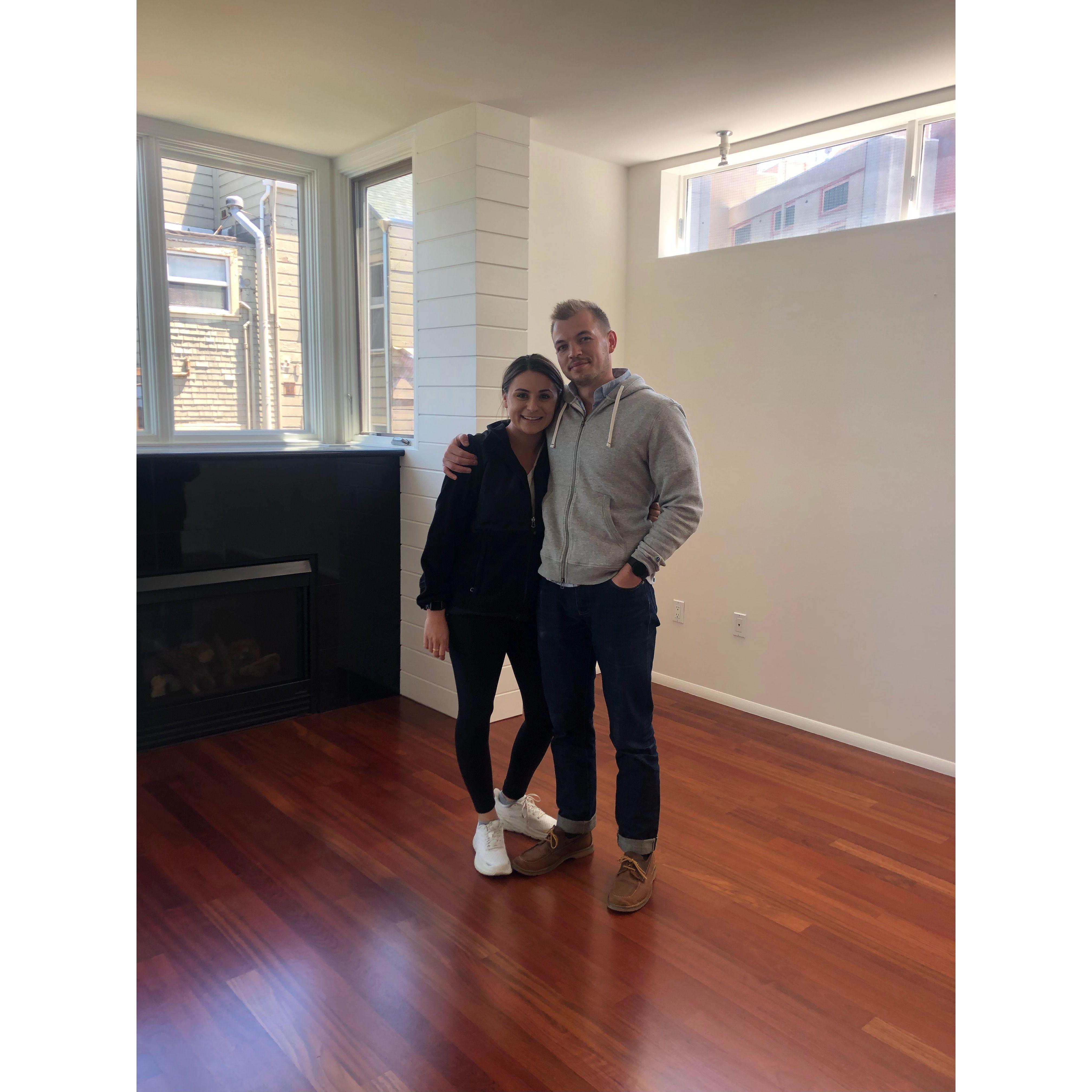 When we got the keys to first house