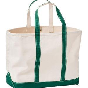 Boat Tote- Dark Green with CR Monogram