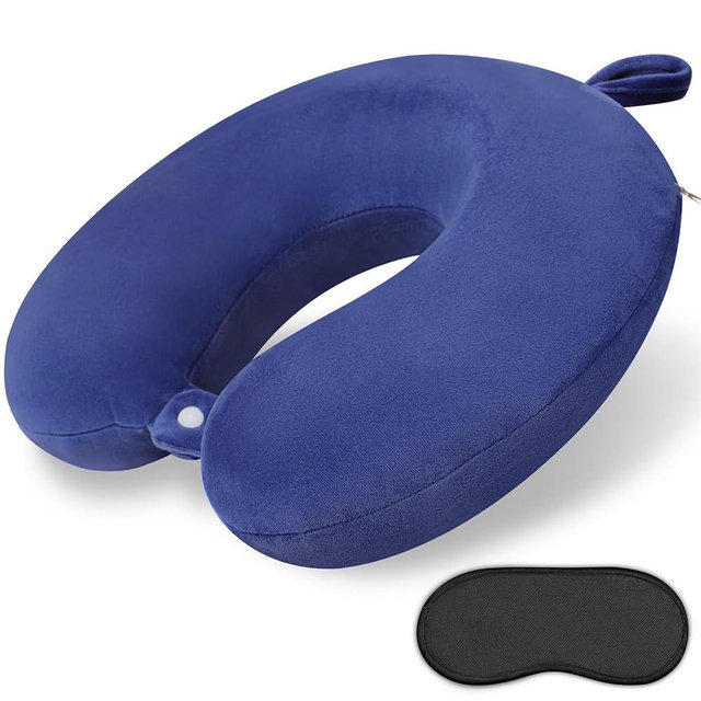 Gosider Travel Pillow Neck Pillow for Airplanes Memory Foam Neck Pillow for Traveling, Car, Home, Flight Portable Pillow for Sleeping Provide Head Neck Support Rest