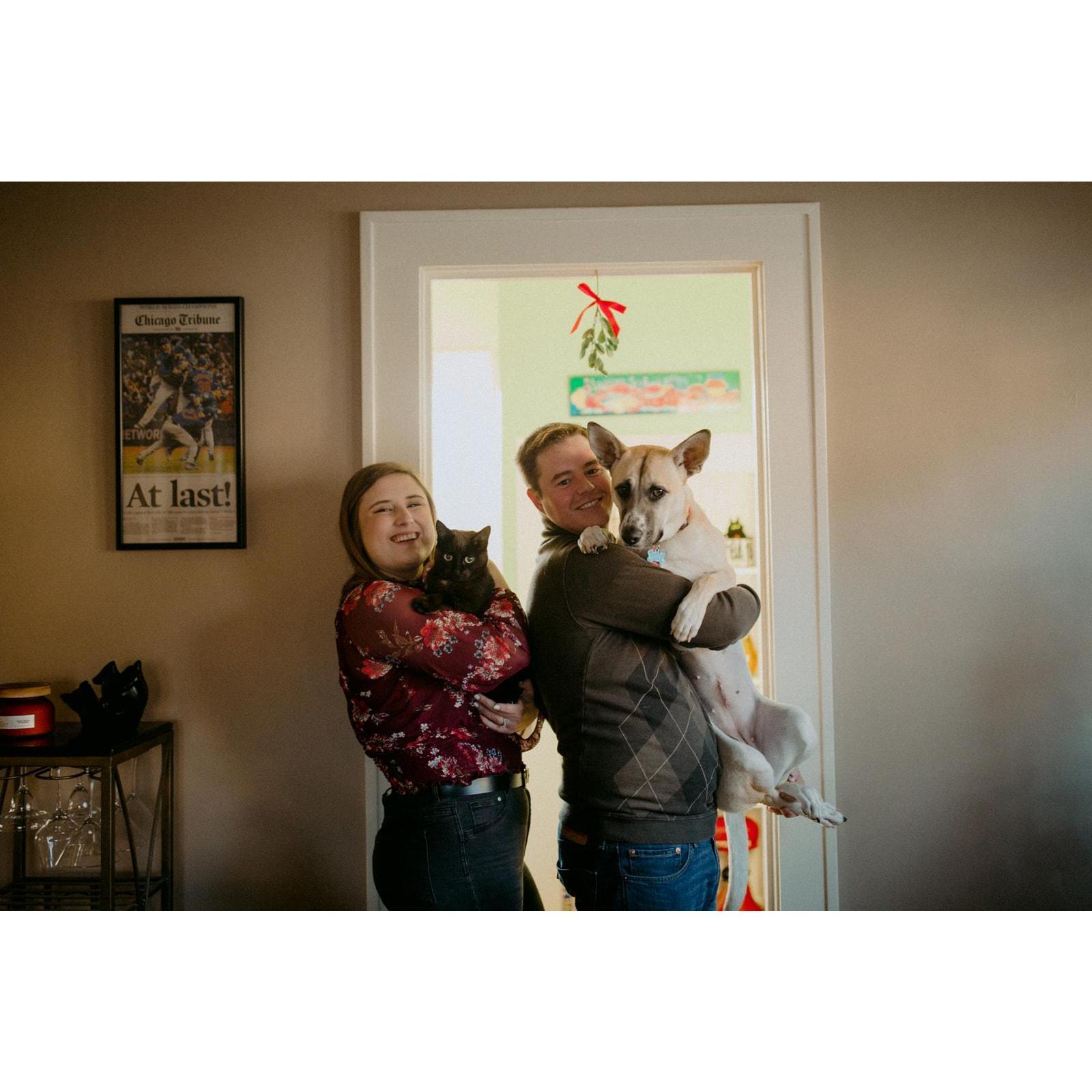 Christmas photo with the girls!
