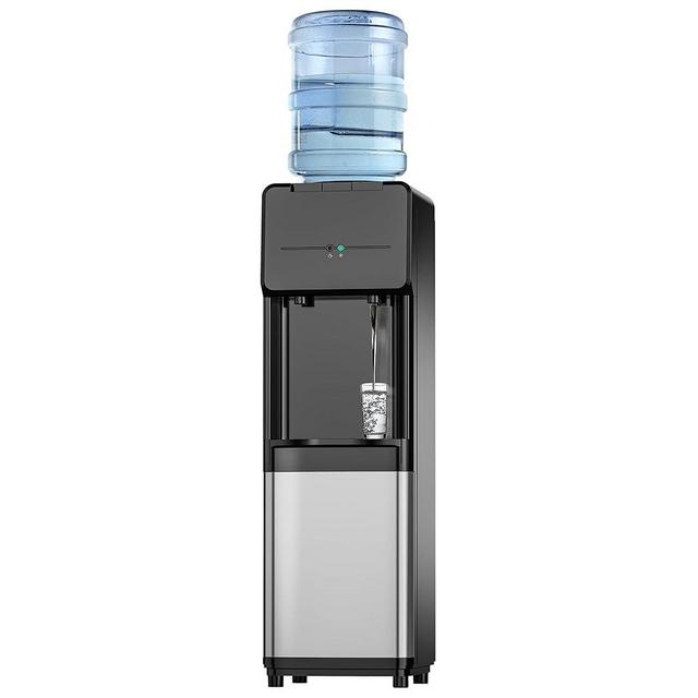 Euhomy Hot & Cold Water Dispenser, Top Loading Water Dispenser for 3 or 5 Gallon Bottles, Top Loading Hot & Cold Water Dispenser with Child Safety Lock, for Office, Home