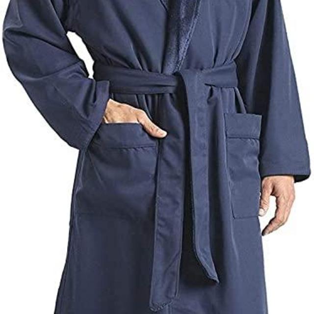 Plush Lined Microfiber Bath Robe for Women / Men (Unisex) Luxury Spa, Hotel Robe