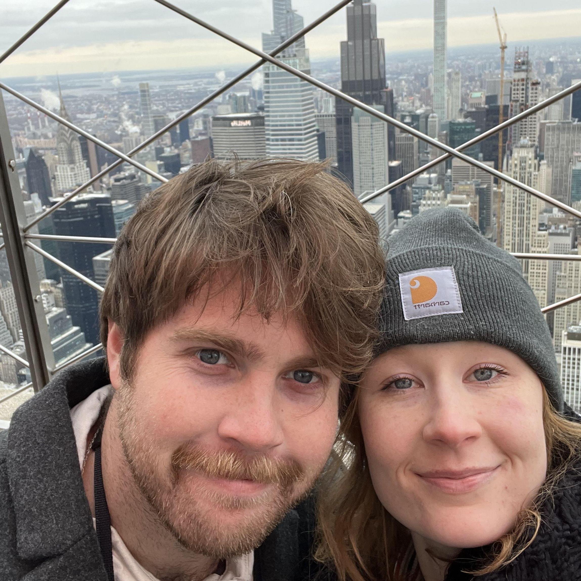 A cold visit to the Empire State Building
