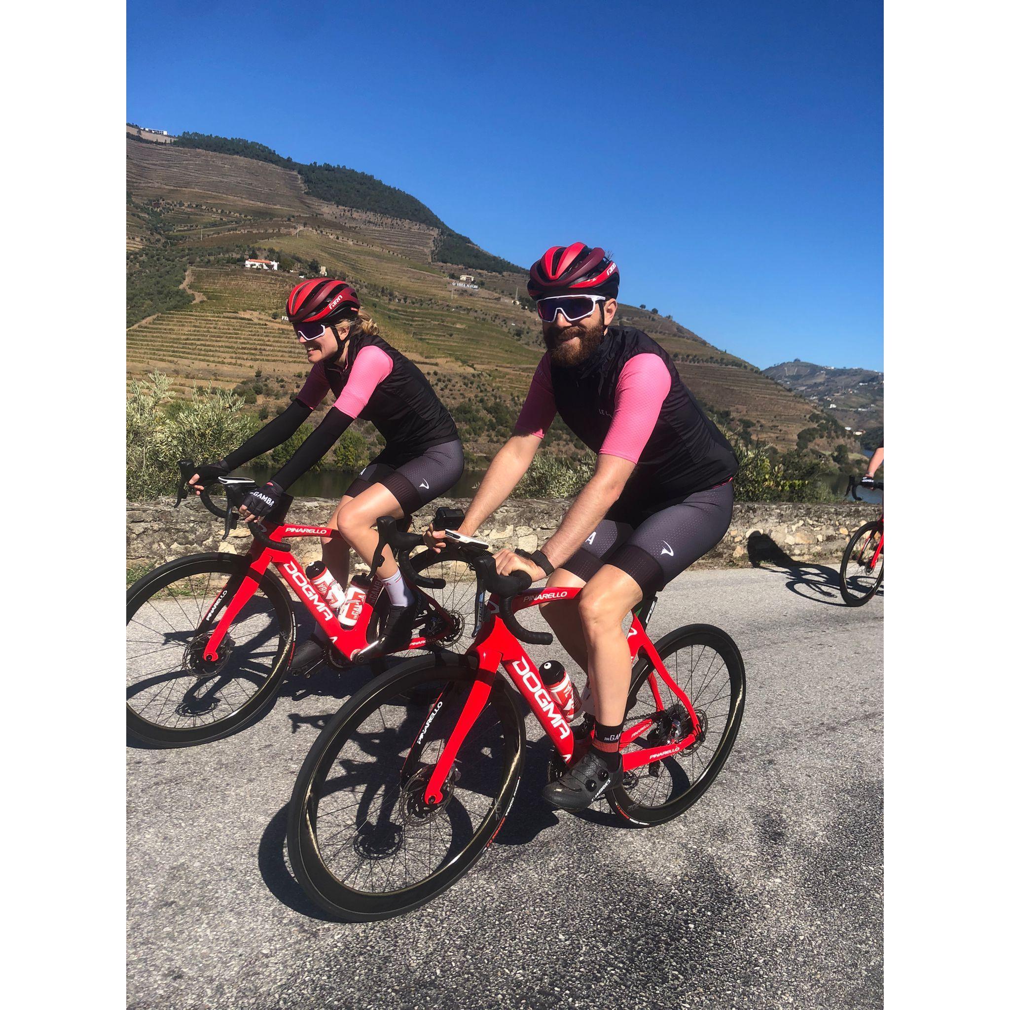 Cycling the Douro Valley in Portugal.