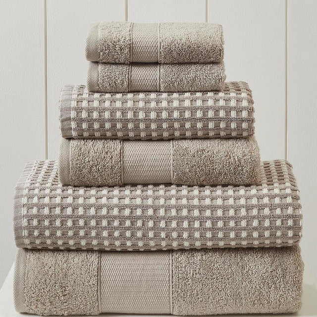 Amrapur Modern Threads Cobblestone 6-piece Bath Towel Set