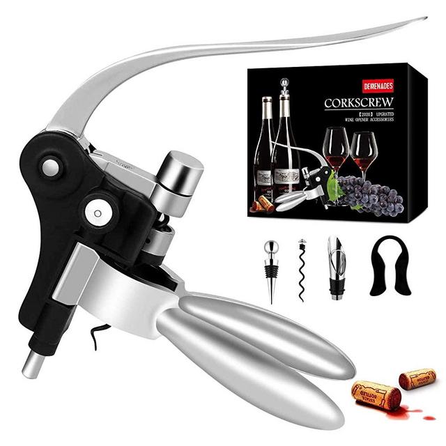 Rabbit Wine Bottle Opener-[2020 Upgraded] Rabbit Corkscrew Wine Opener Kit Set With Foil Cutter,wine Stopper And Extra Spiral, Professional Grade