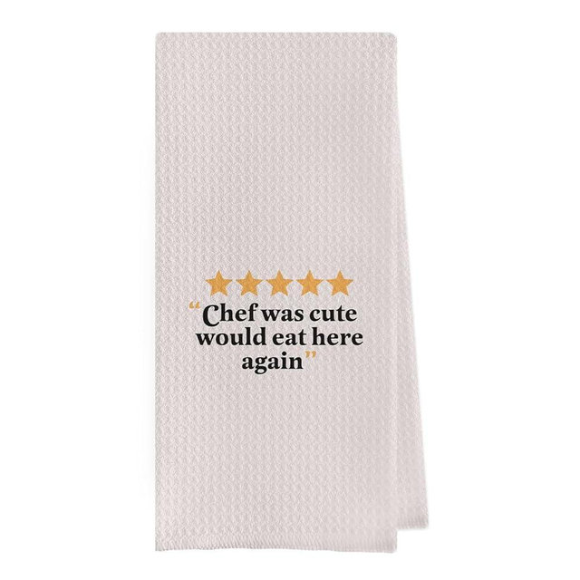 Geqtt Funny Chefs Kitchen Towels - Chef Gifts, 16x24 Funny Grilling Cooking Dish Towels, Tea Towels for Kitchen Decorative, Funny Gifts for Chefs