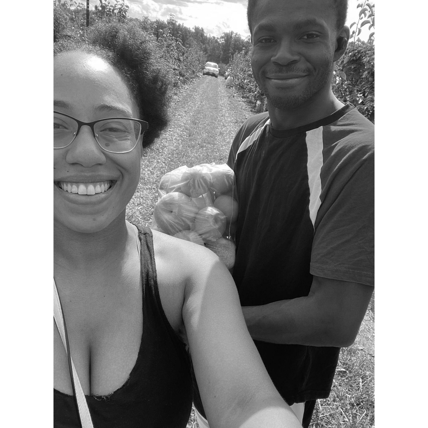 Apple picking in October '22 at Larriland Farms, one of our favorites!