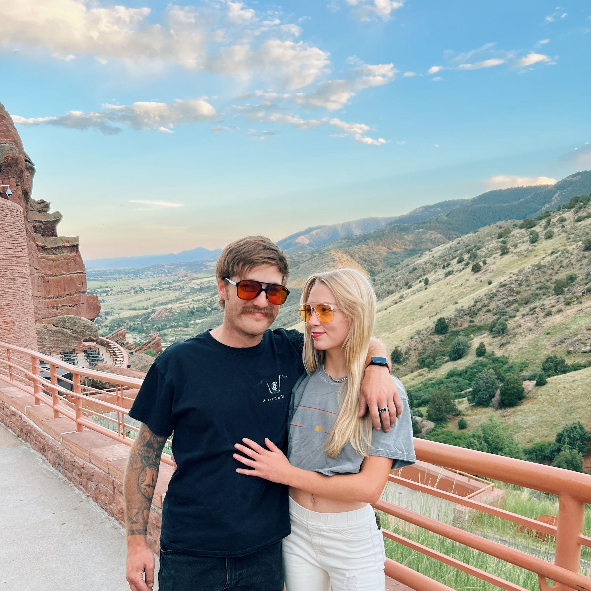 Our first concert at Red Rocks,  2022