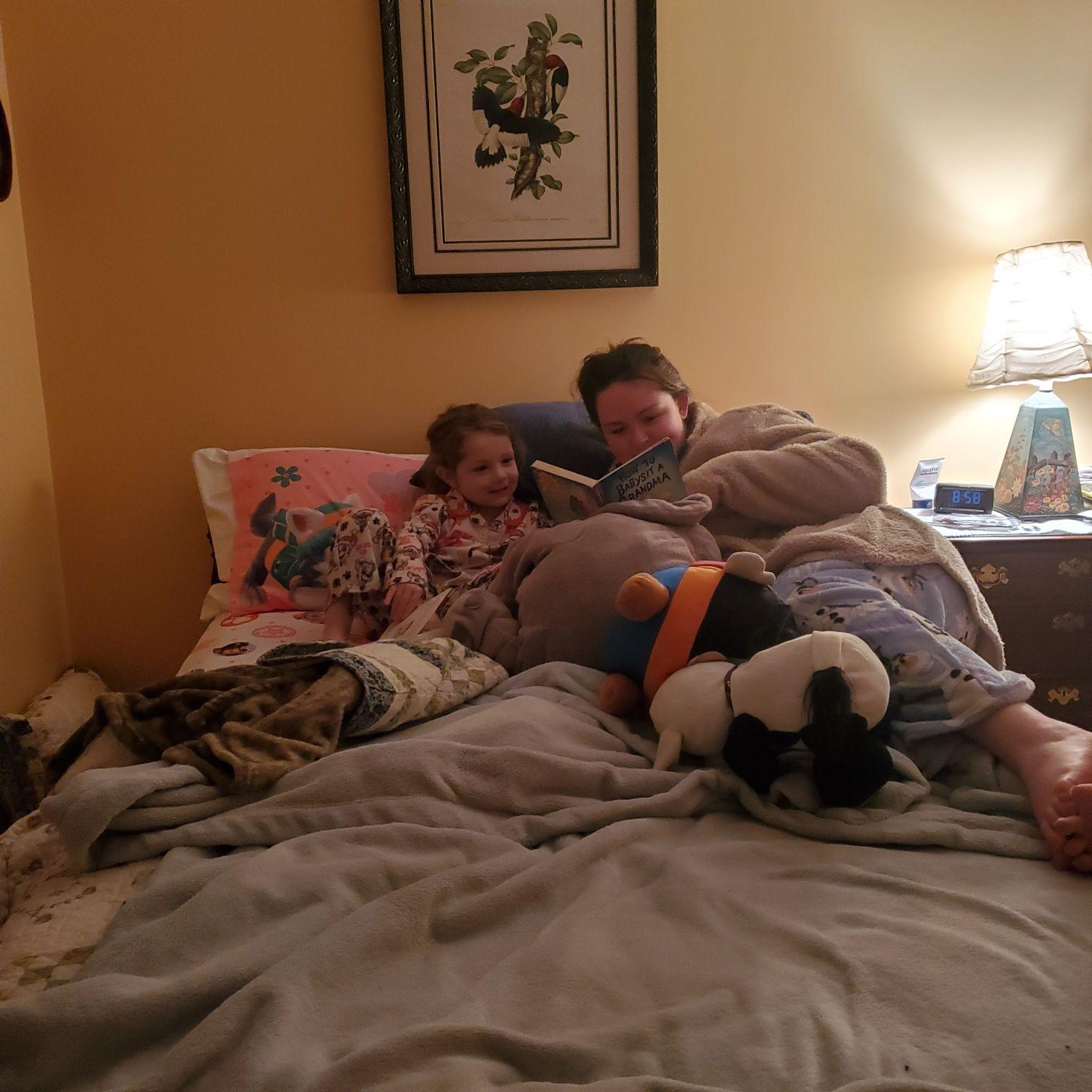 Reading to Addie (Christmas 2022)