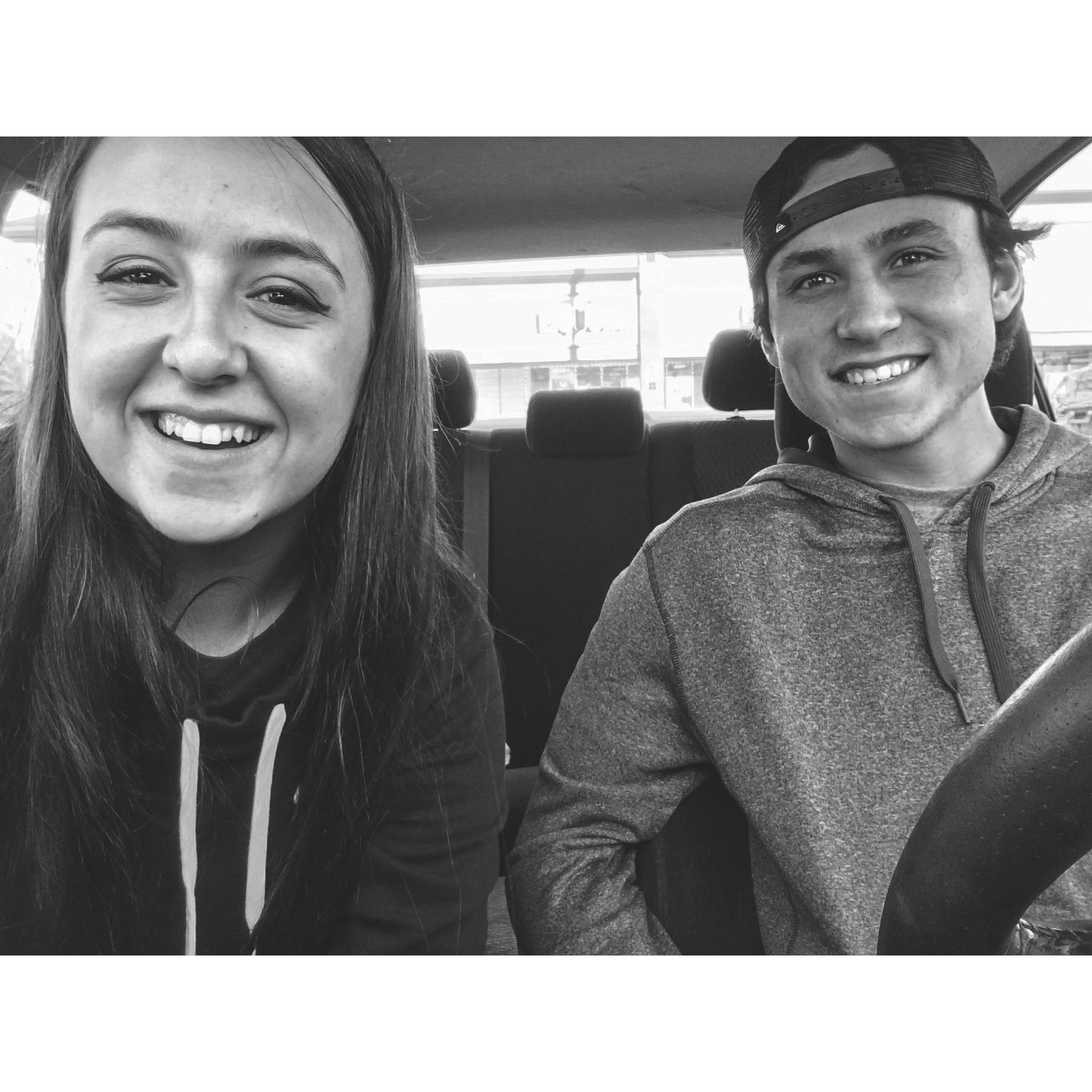 College kids who didn't know what was happening at the time!