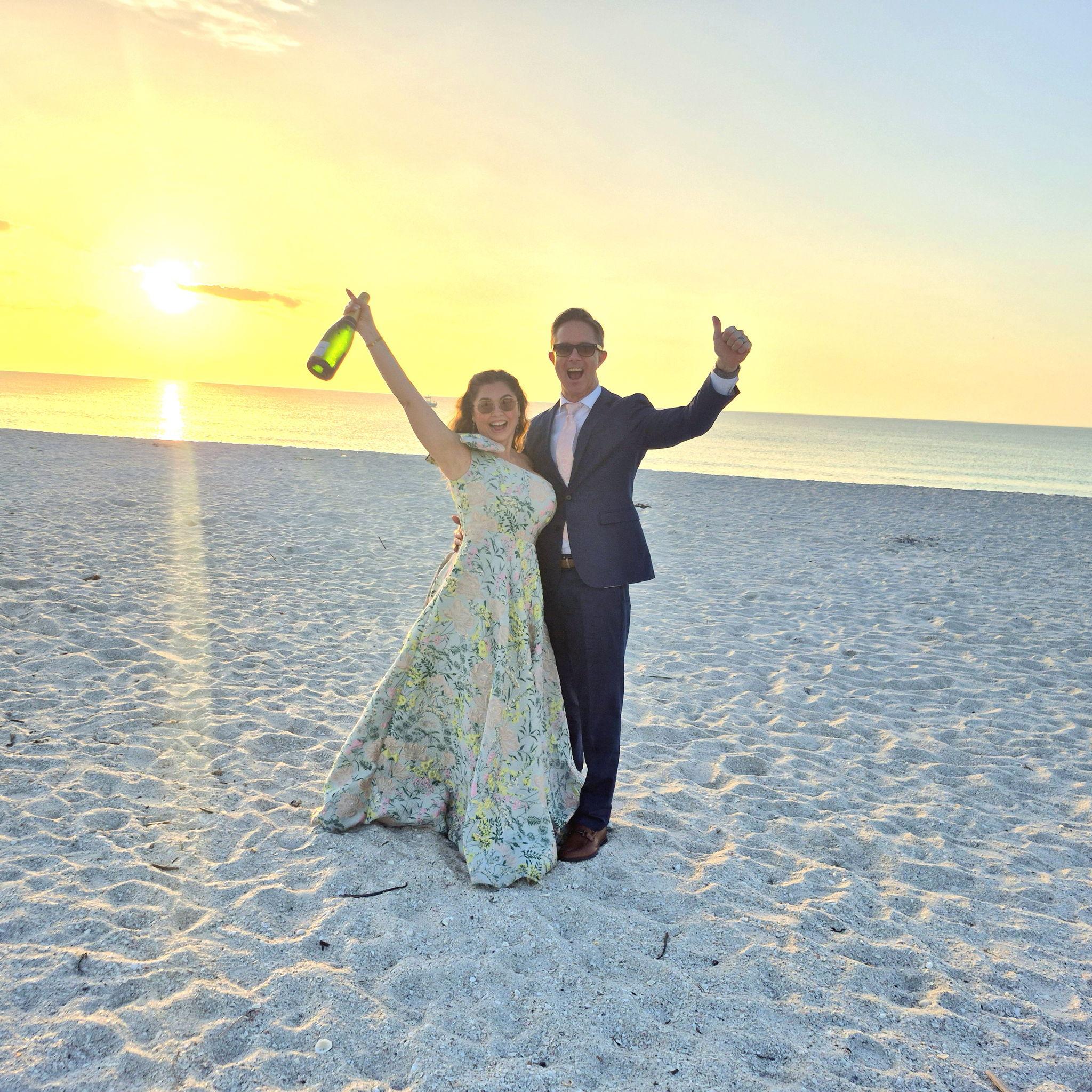 We can't wait to celebrate our wedding with all of you on March 23, 2026, in the Dominican Republic!!