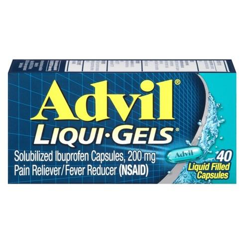 Advil Liqui-Gels Pain Reliever/Fever Reducer Liquid Filled Capsules - Ibuprofen (NSAID)