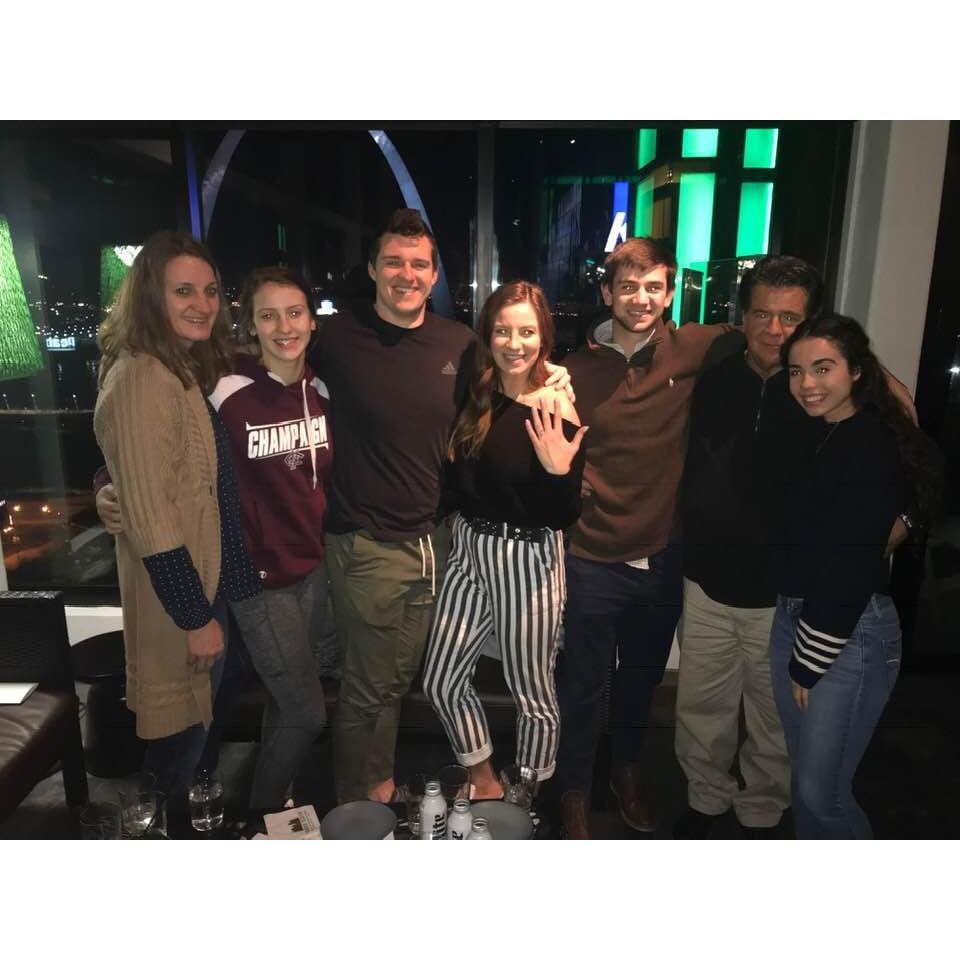 Payton's family, plus the normal plus one, Walker's girlfriend Hope!