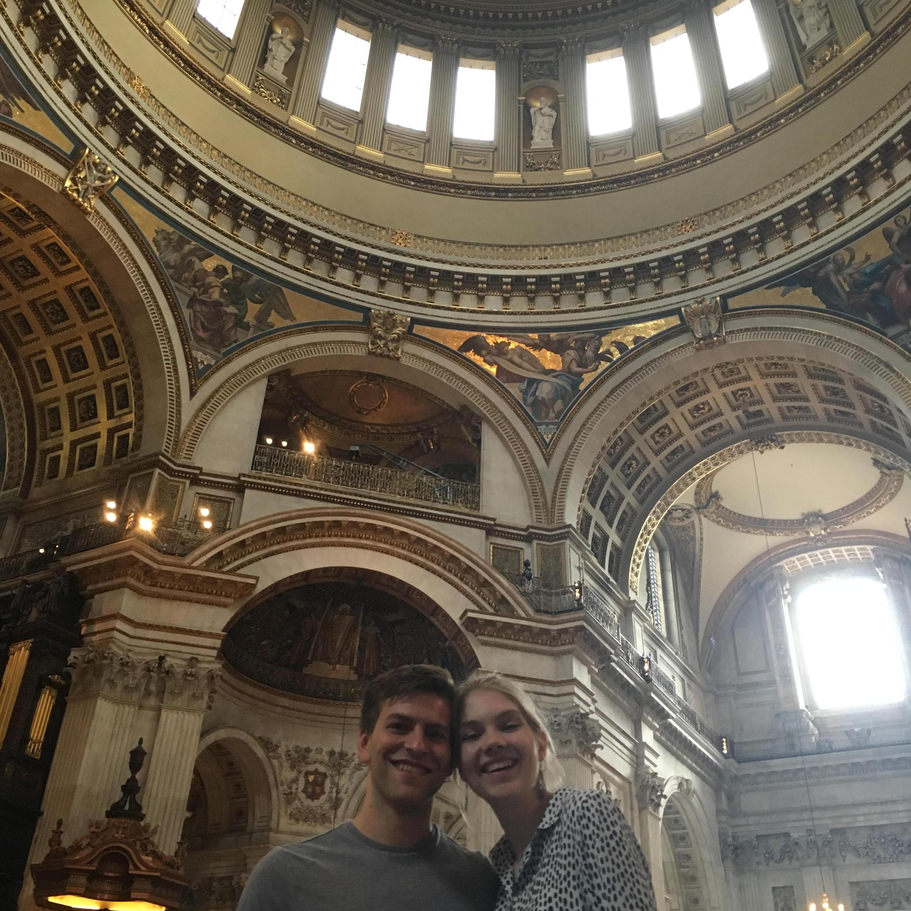 Our trip to London was a memorable one, and St. Paul's Cathedral was one of our favorite parts!