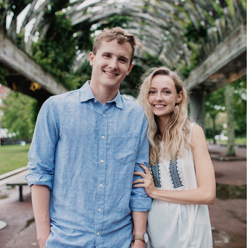 This was taken moments after Samson proposed!