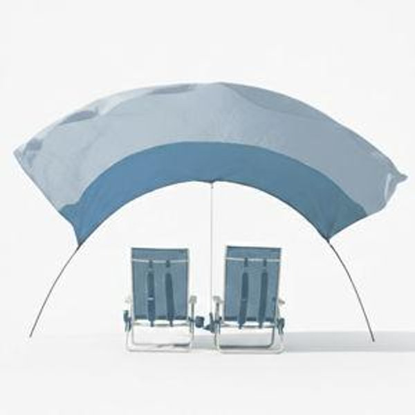 Mini Shibumi Shade with Wind Assist - Summer Sky
