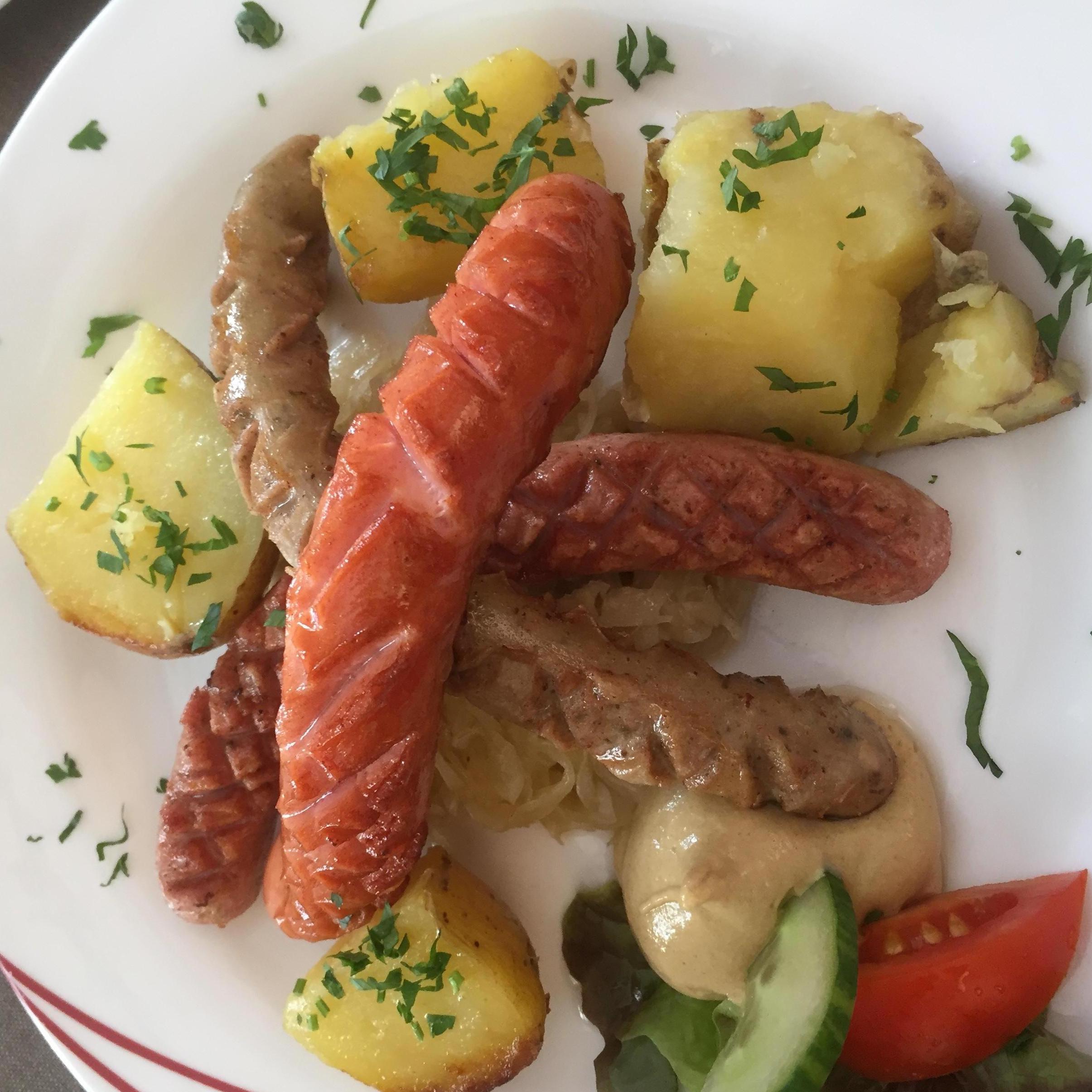 May 23, 2019: Connor's lunch in Salzburg.