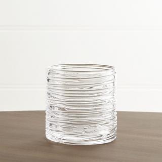 Spin Glass Pillar Candle Holder/Vase