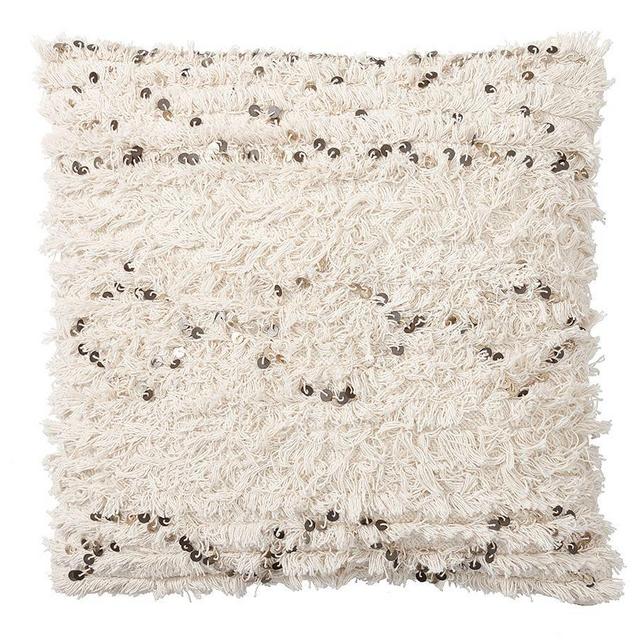 Moroccan Wedding Blanket Handwoven Pillow Cover, 24" sq.