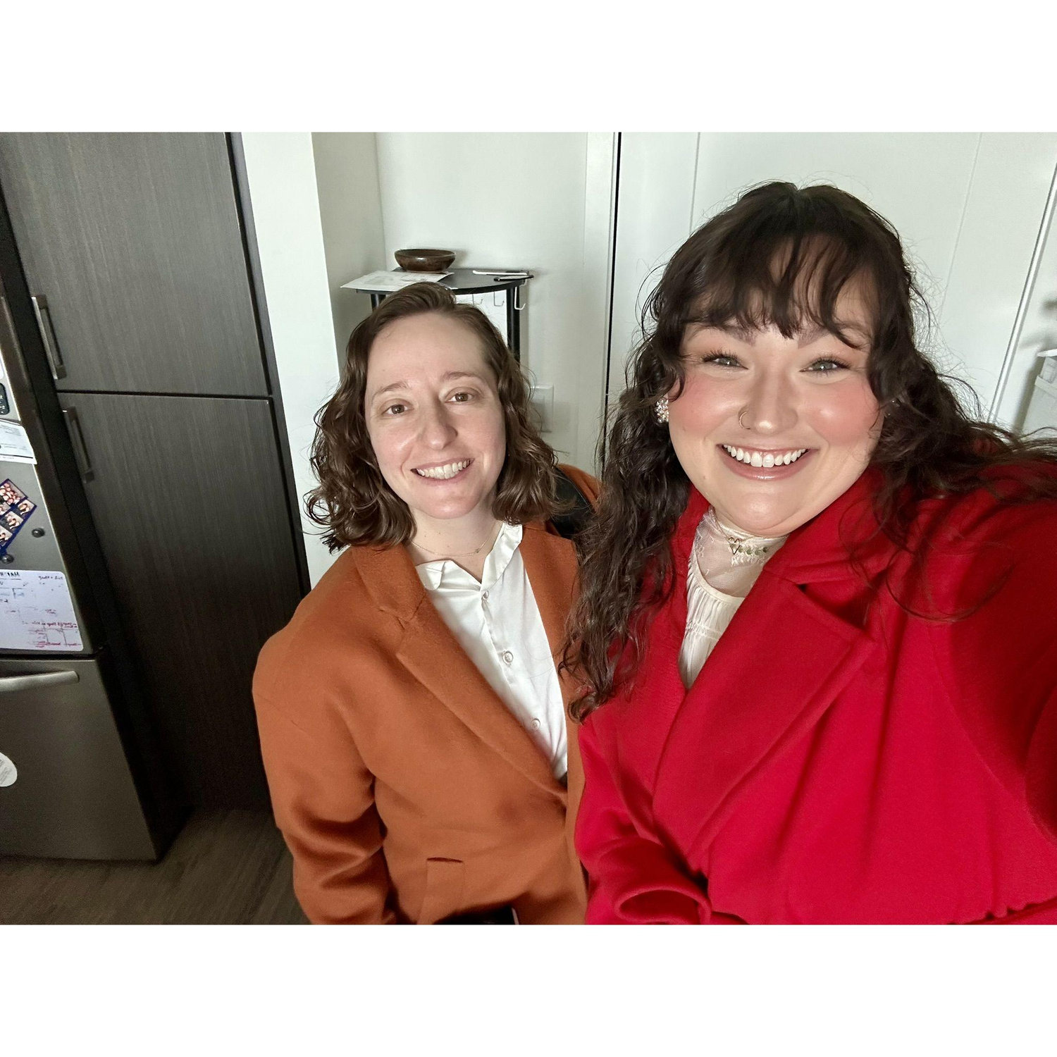 Before we headed out to go say, "I do."