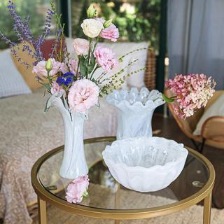 Onda Glass Twisted Flower Vase