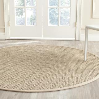 Natural Fiber Textured Round Rug