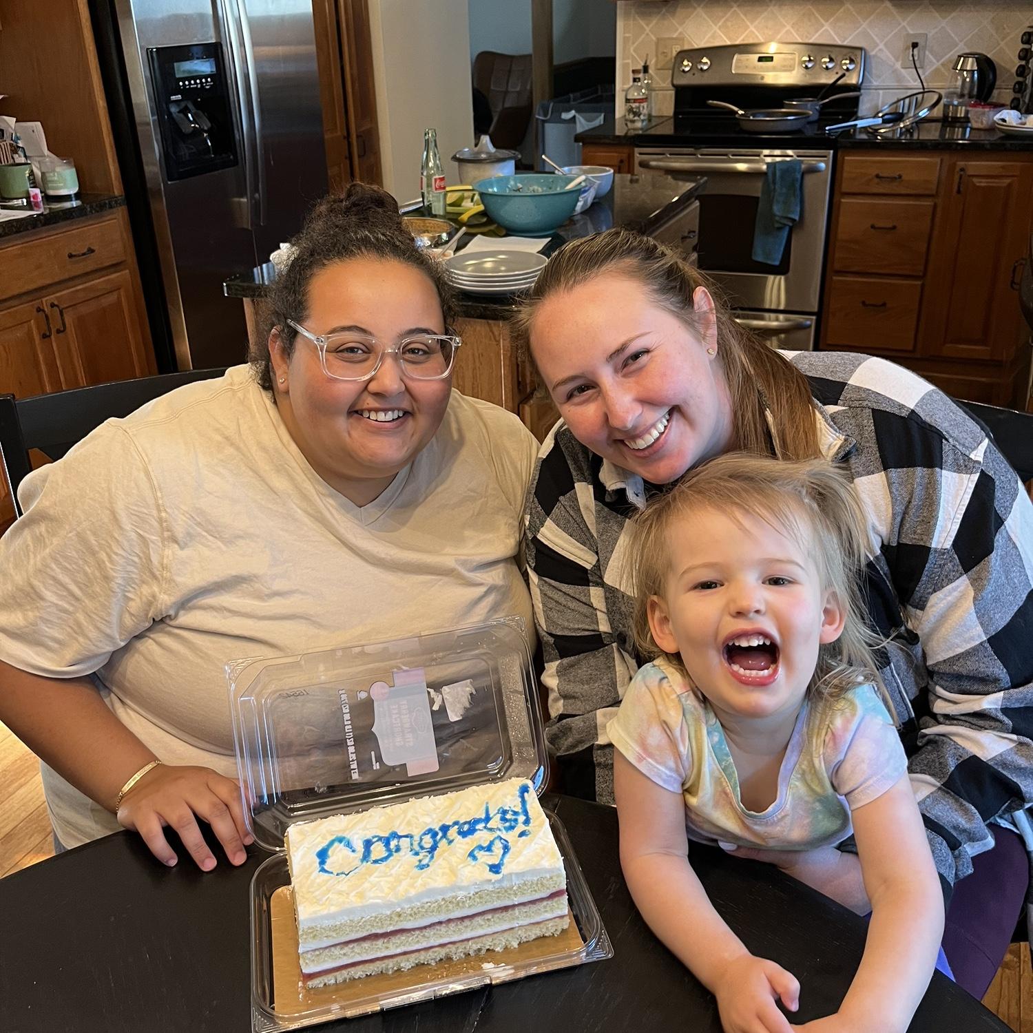 Celebrating our engagement with the Burke family!