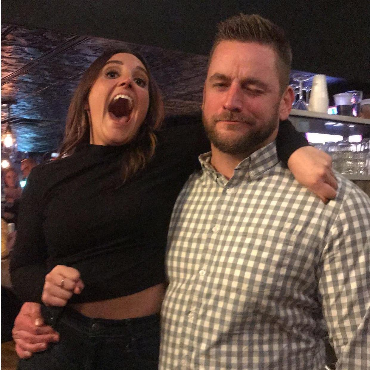 Our first photo together in February of 2019.
