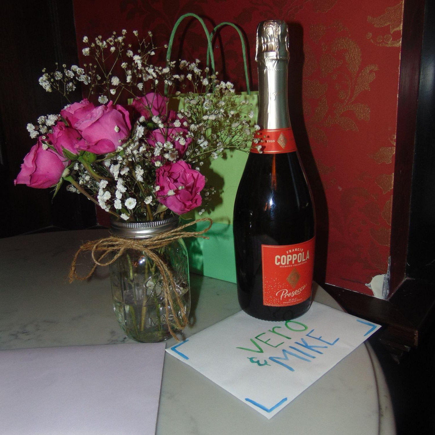 The night we got engaged!