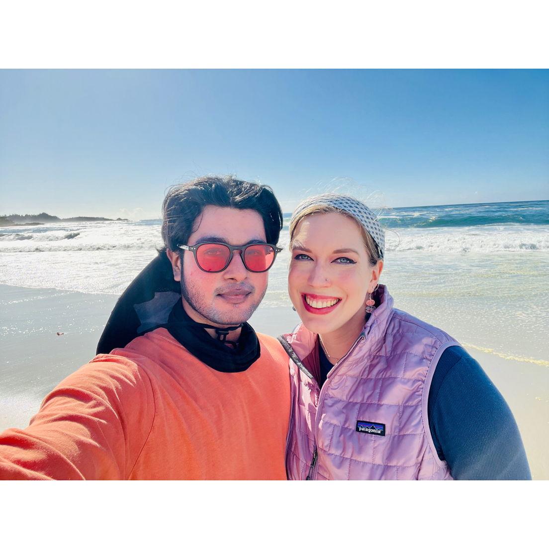 Together on carmel Beach
