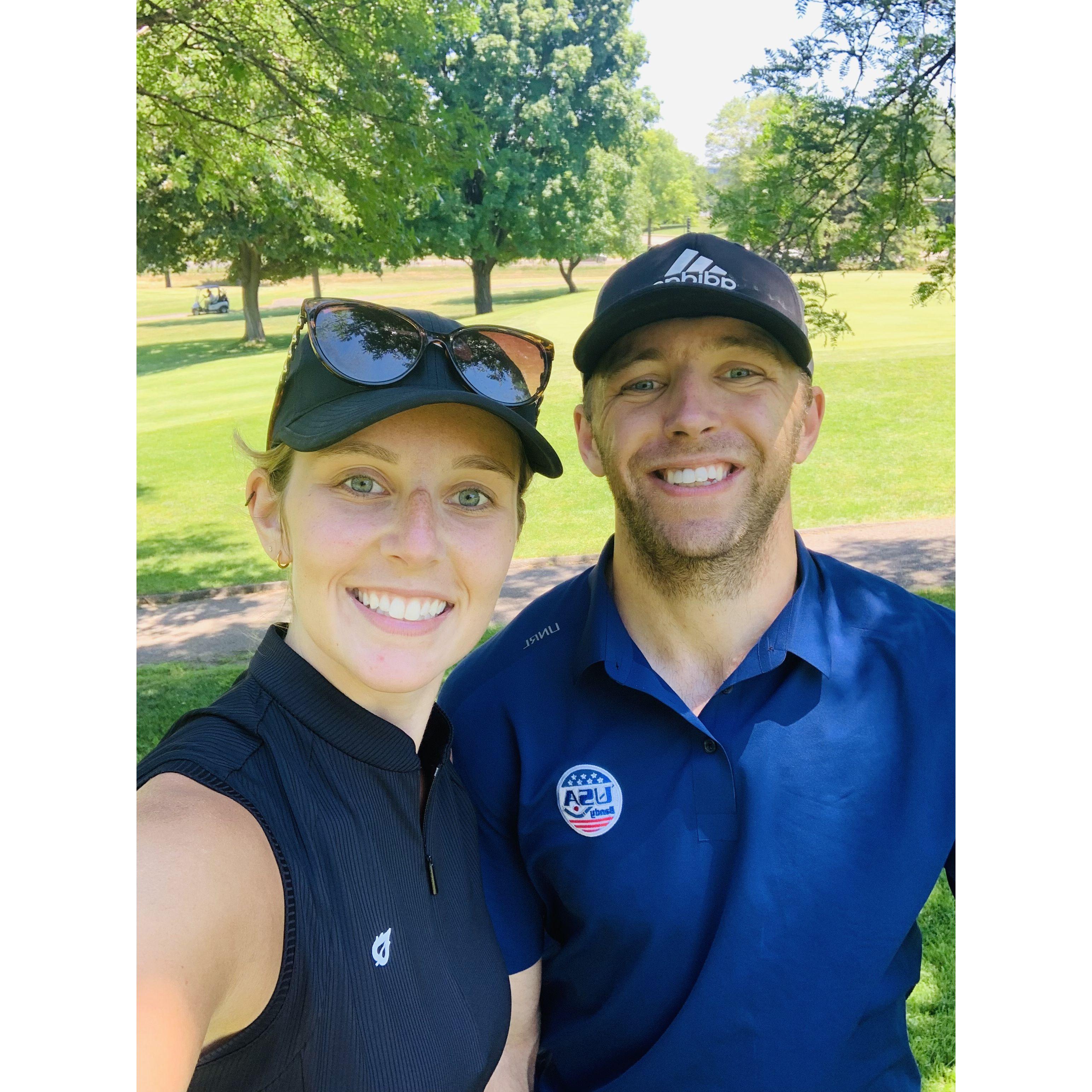 Golfing became one of our favorite activities together!