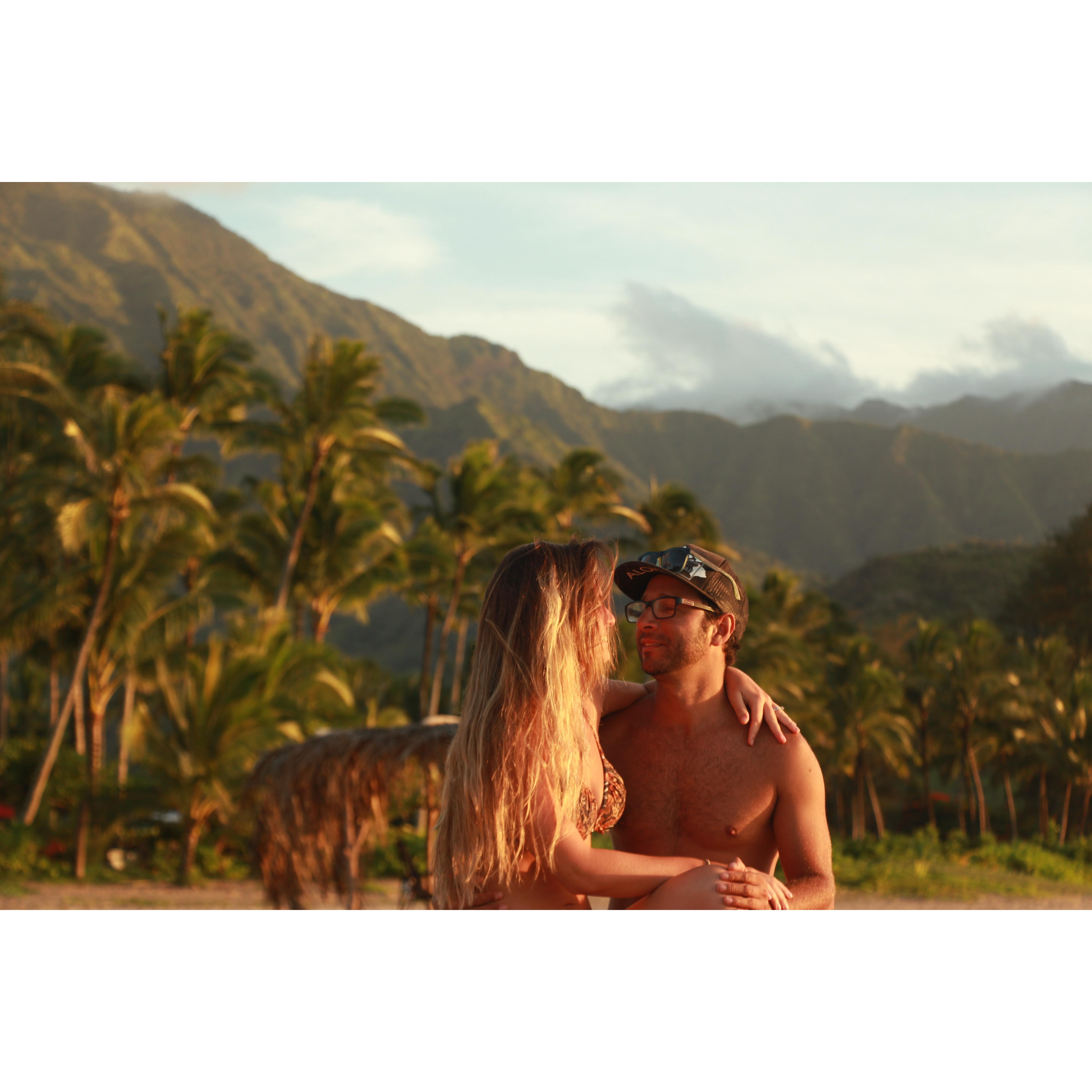 Hanalei Bay.. onde rolou o pedido de casamento =D