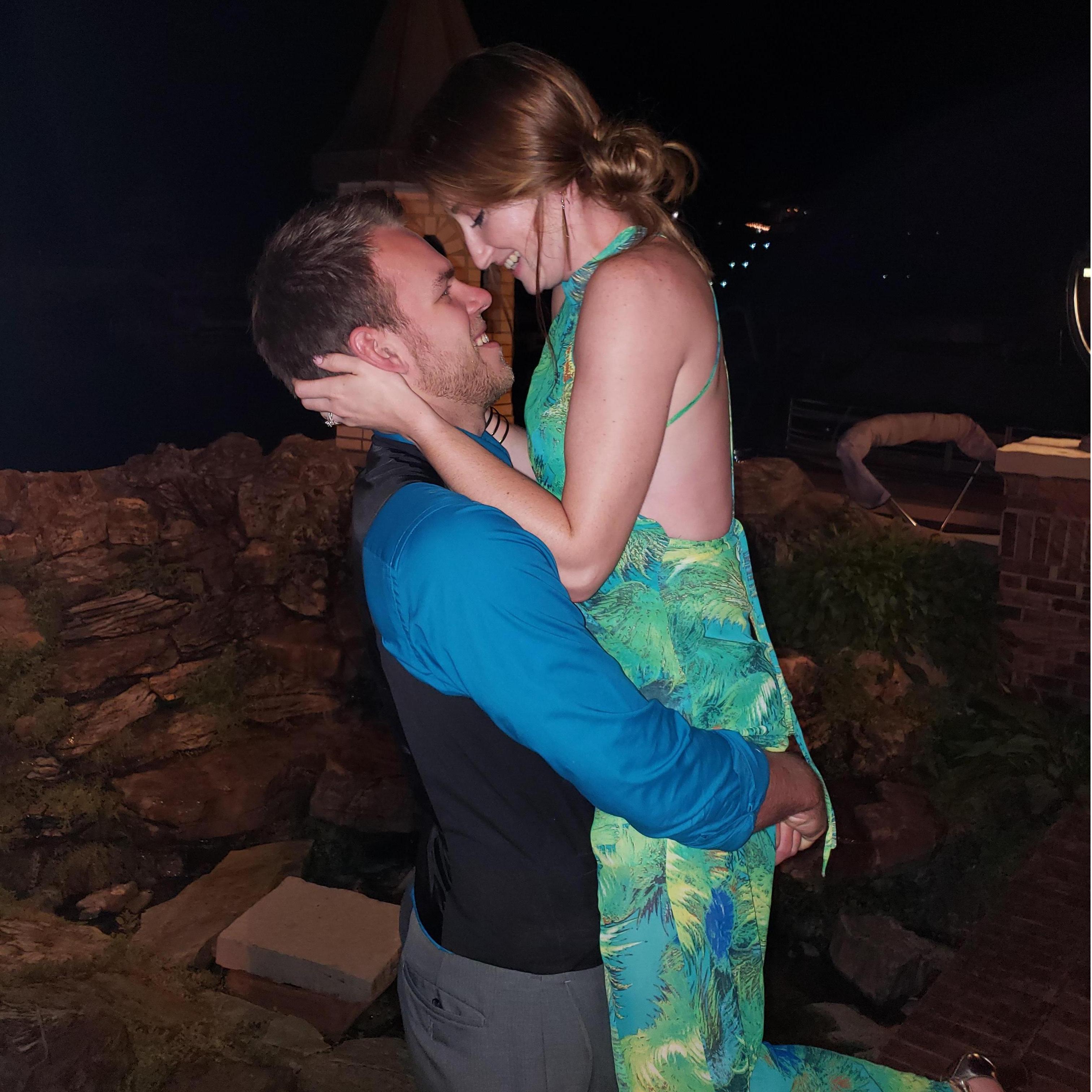 We had seen a couple earlier who had gotten married do this pose. We also decided to give it a shot! #nailedit