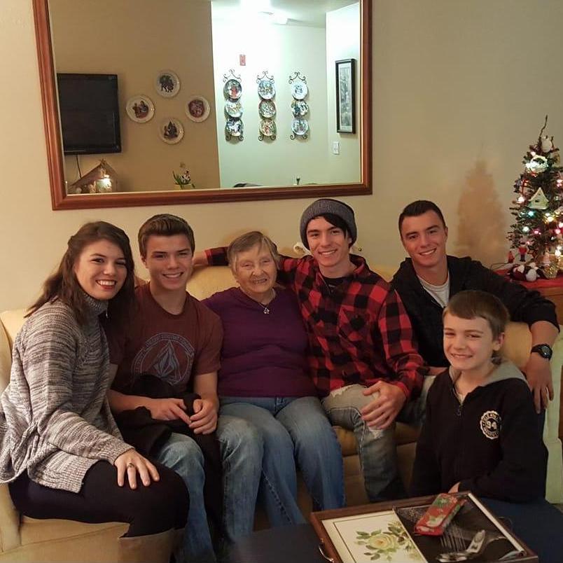 Hanging out at Grandma Lyons'
