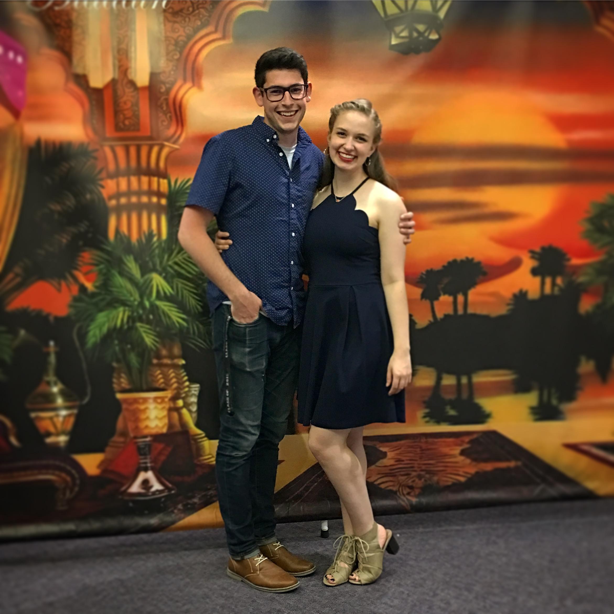 After the Performance of "Aladdin" by the British Dancing Academy where Victoria teaches.