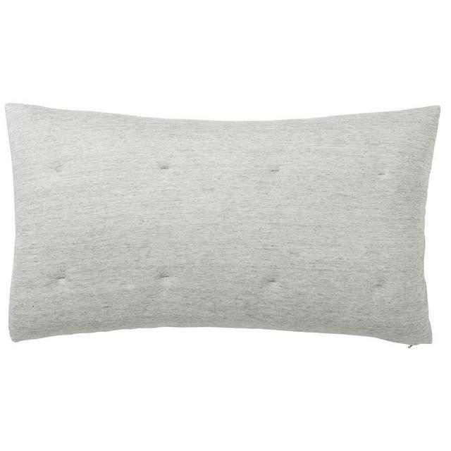 Gray Belgian Flax Linen Jersey Comforter Sham, King