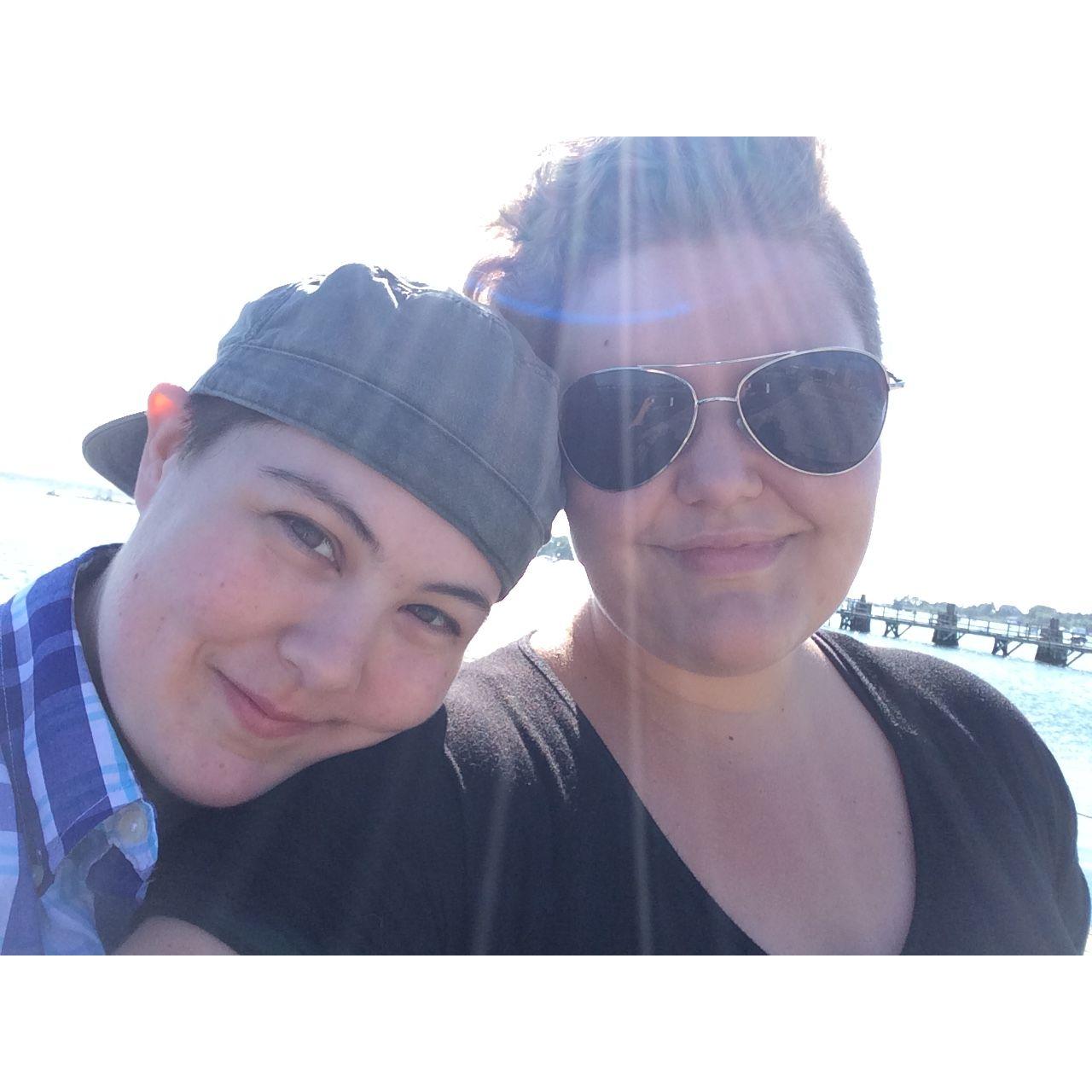 Moments after MJ asked Mikki to be their girlfriend, and she said yes! Late summer 2016