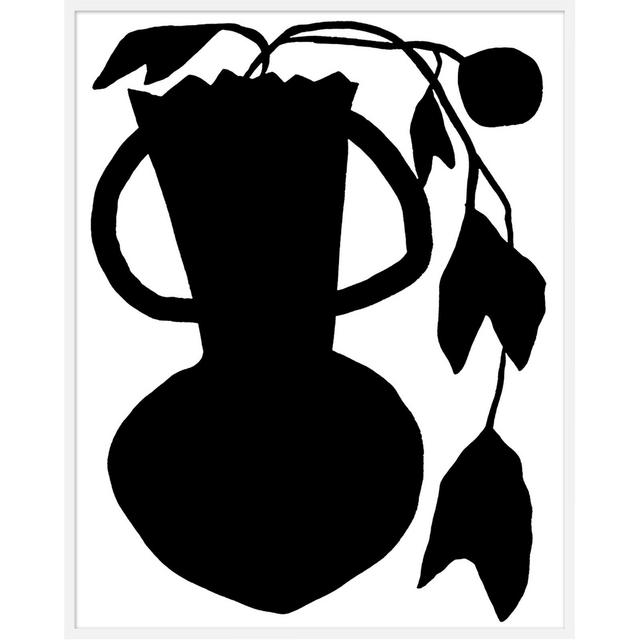 Large "Unusual Vase Four White" Print by Kate Roebuck, 40" X 50"