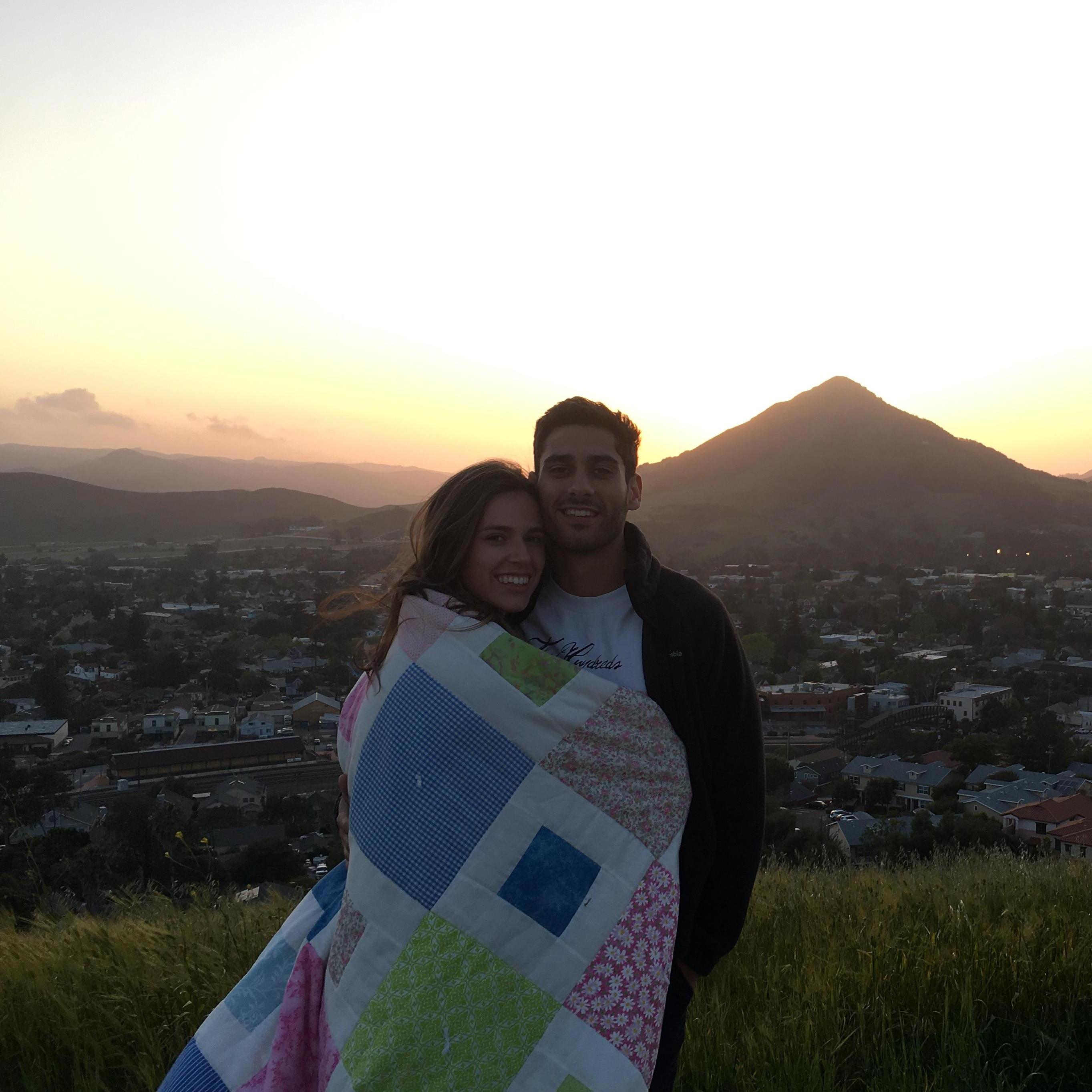 Exploring our beautiful SLO town. Two years later, this is the spot where Justin would ask me to marry him.