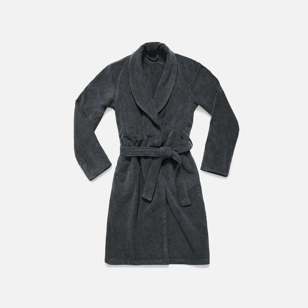 Unisex Super Plush Bathrobe, Graphite