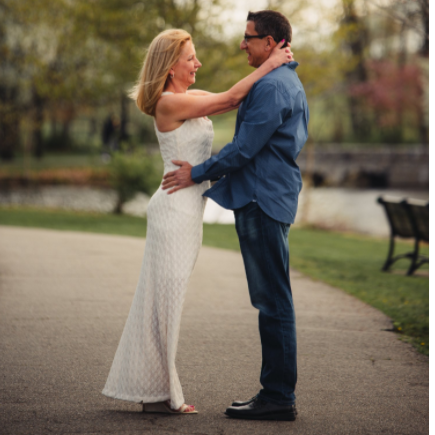 Our engagement photo shoot in Verona park, April 25, 2021.