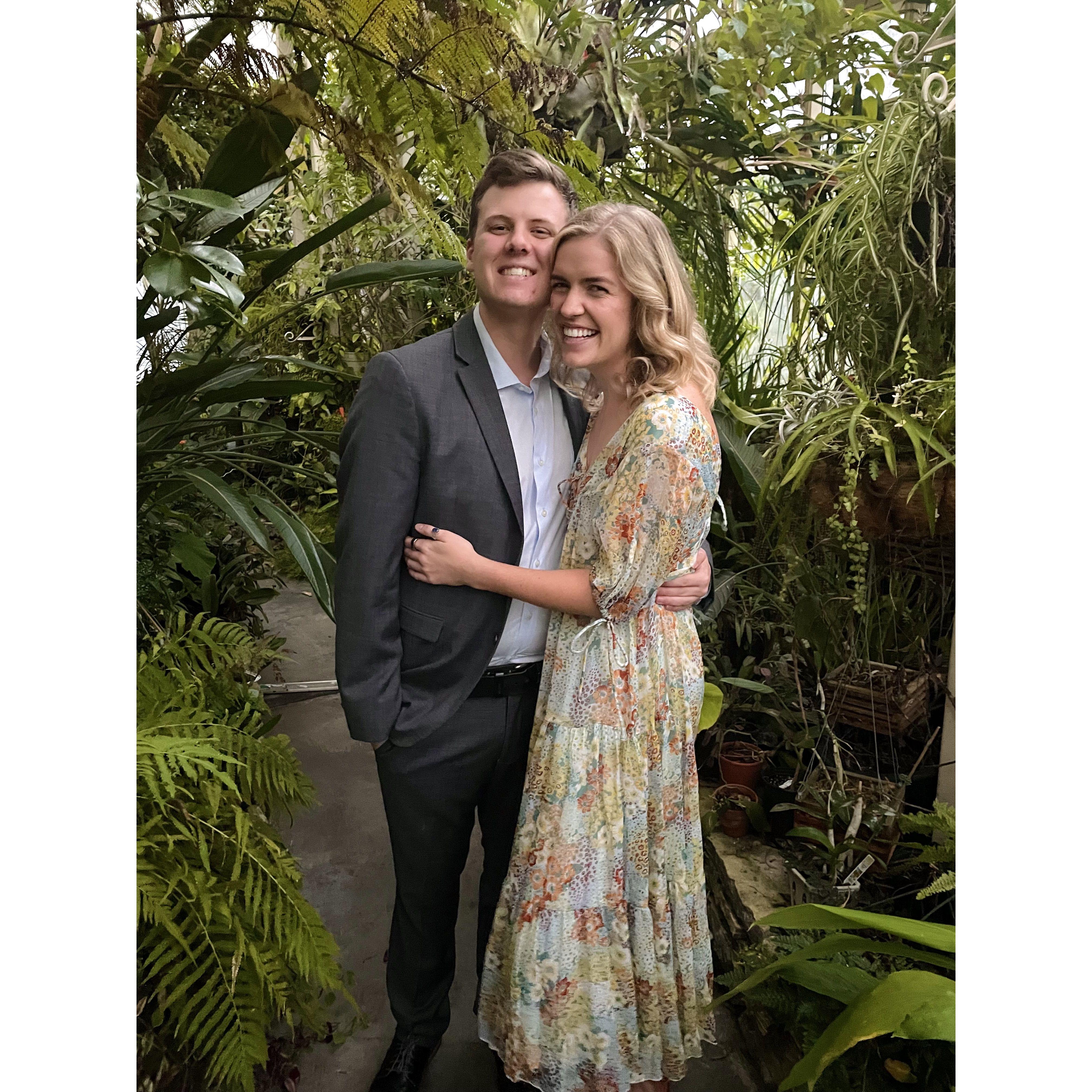 Our first date as an "official couple." October 2021