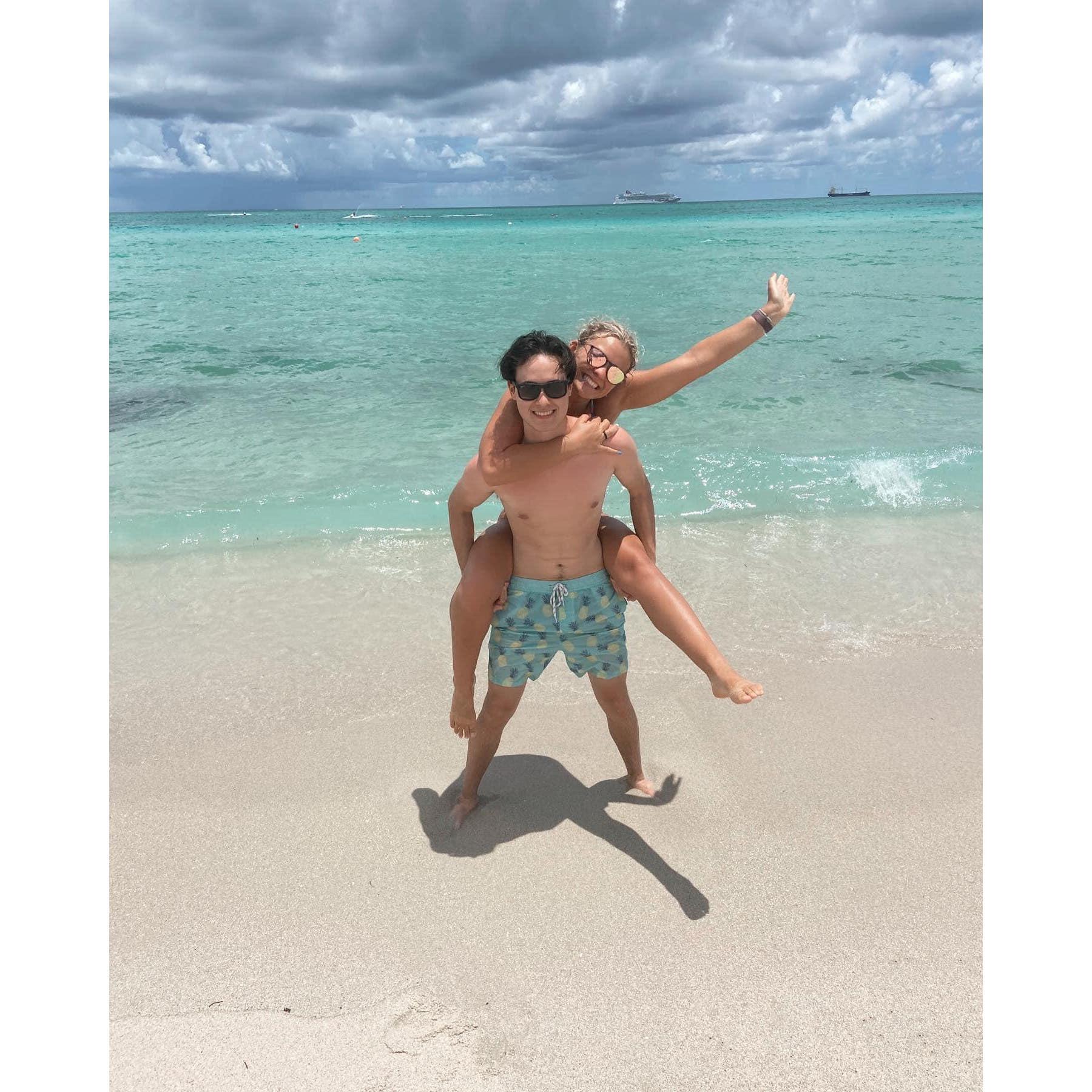 Miami with Ethan (not pictured)!