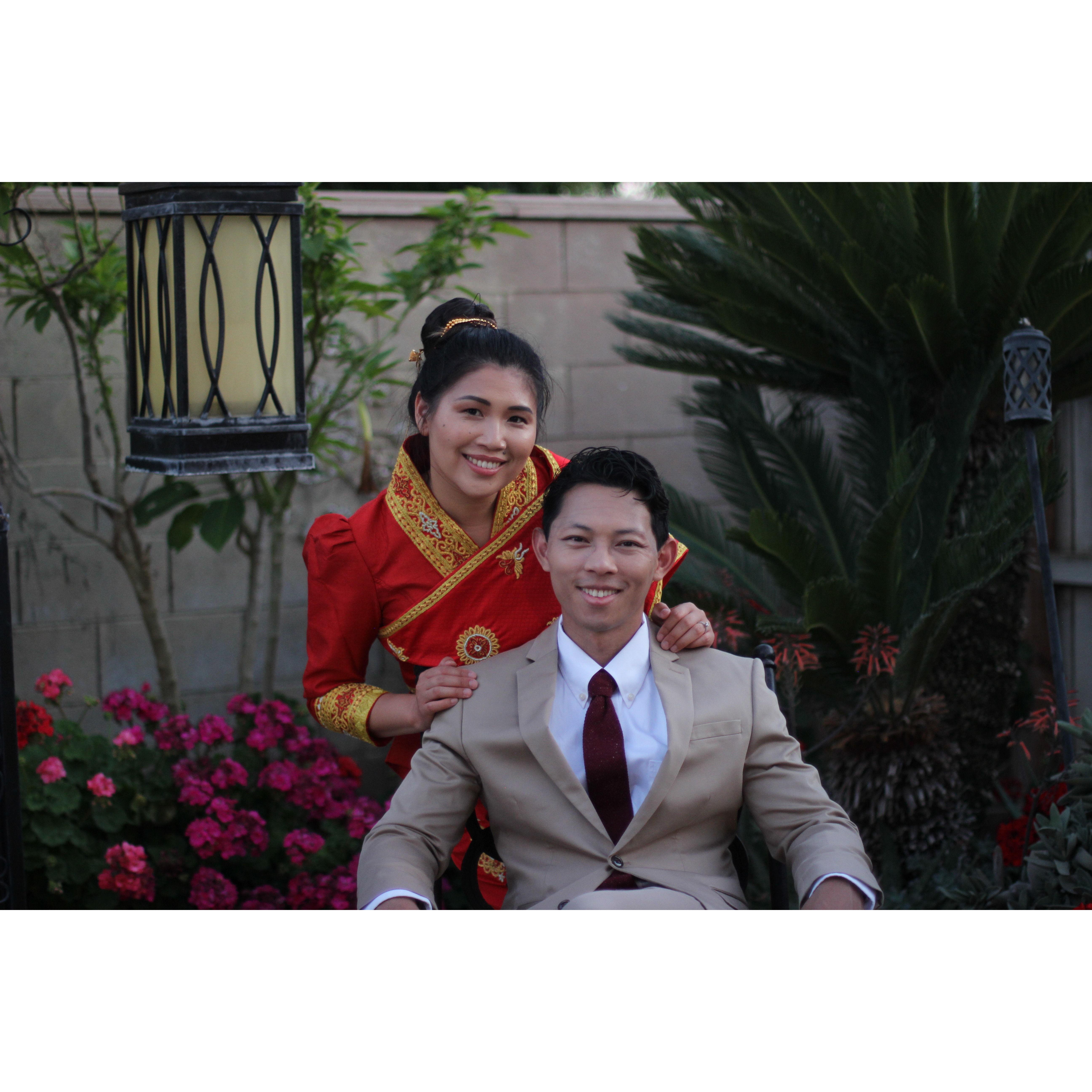 Ironically, we met in the Lao club. 