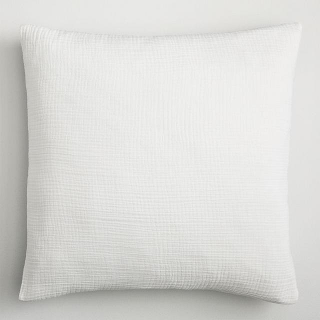 Dreamy Gauze Cotton, Euro Sham, White